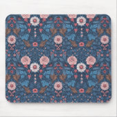 Wilder Garten in blau Mousepad (Vorne)