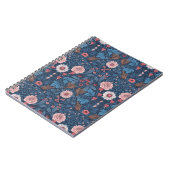 Wilder Garten in blau Notizblock (Linke Seite)