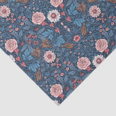 Wilder Garten in blau Seidenpapier (Ausschnitt)