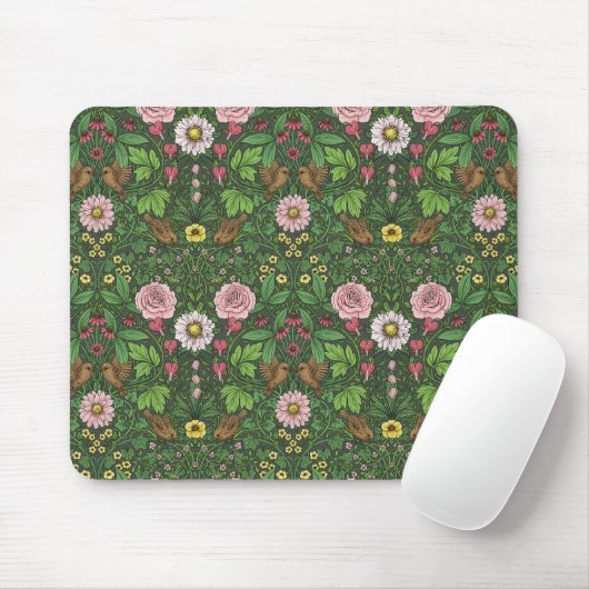 Wilder Garten in Grün Mousepad (Mit Mouse)