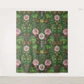 Wilder Garten in Grün Wandteppich (Vorderseite)