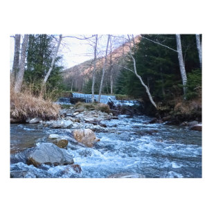 Wilder Gebirgsfluss - Wilde Natur Rumänien Fotodruck