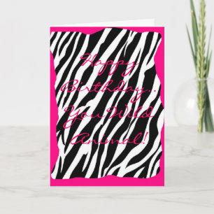 Wilder Geburtstag Karte