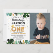 Wilder Geburtstags-Einladungs-wilder Einladung (Vorderseite)