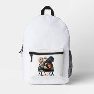 Wilder Geist Alaskas Bedruckter Rucksack