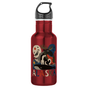 Wilder Geist Alaskas Edelstahlflasche