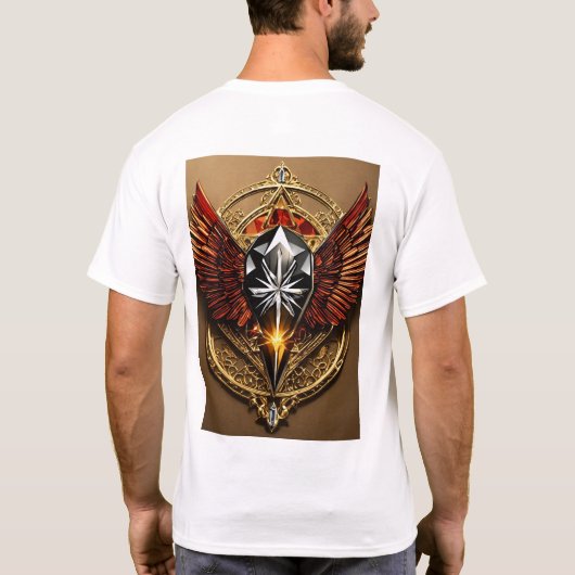 "Wilder Geist entfesselt: T - Shirt des Crystal Ea (Rückseite)