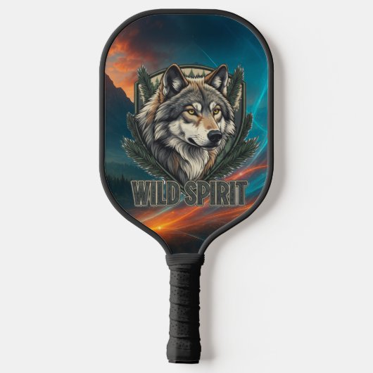 Wilder Geist Pickleball Paddle - Freie Geistkunst (Rückseite)