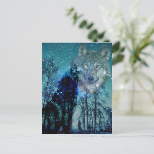 Wilder Geist Postkarte (Stehend Vorderseite)