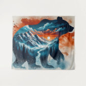 Wilder Geist Wandteppich (Vorderseite (Horizontal))