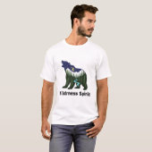 Wilder Geistbär Silhouette | Rustikaler Wald T-Shirt (Vorne ganz)