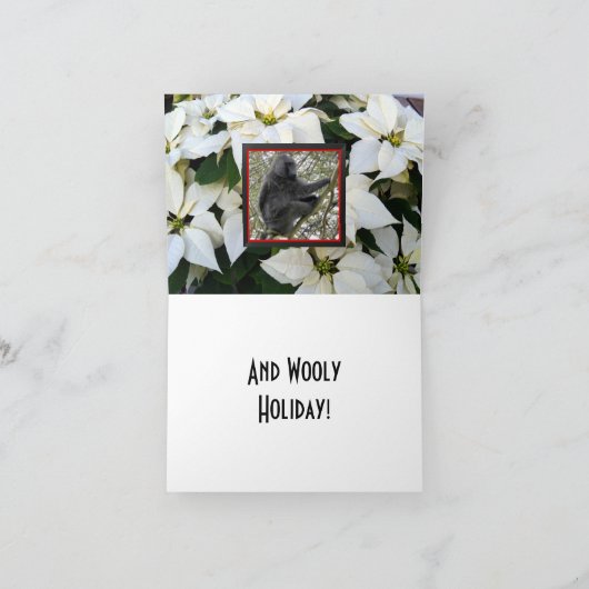 Wilder Gepard-Feiertag Feiertagskarte (Innenseite)