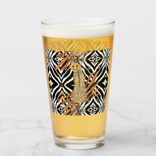Wilder Gepard  Glas (Vorne (Gefüllt))