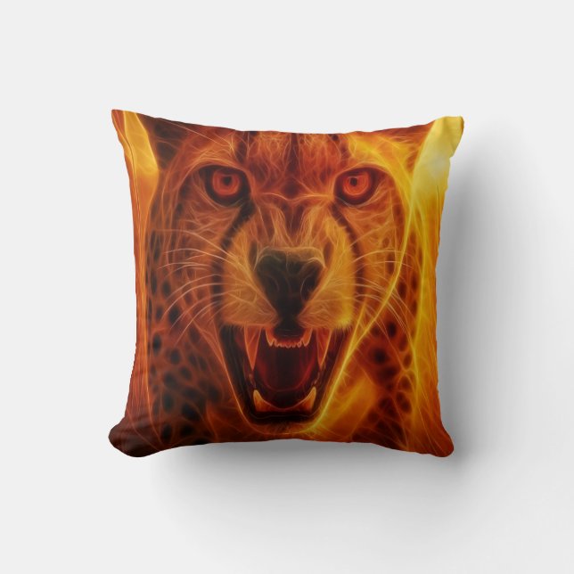 Wilder Gepard Kissen (Vorderseite)