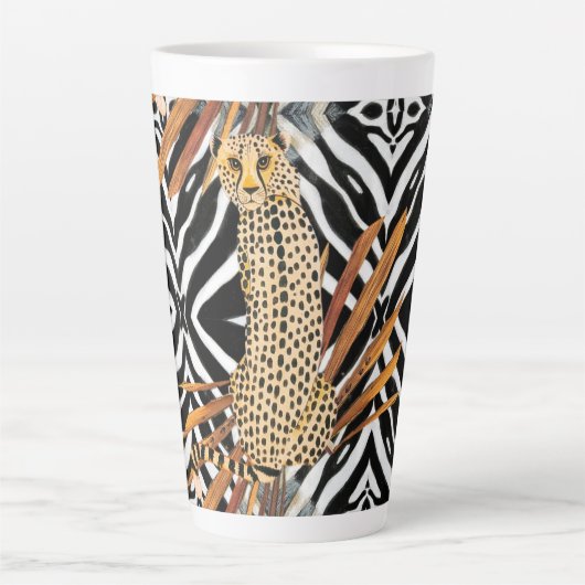 Wilder Gepard  Milchtasse (Vorderseite)