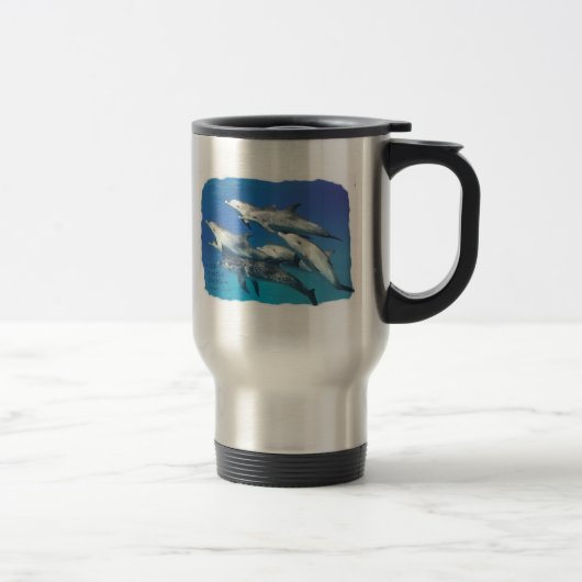 wilder gepunkteter Delphin Reisebecher (Rechts)