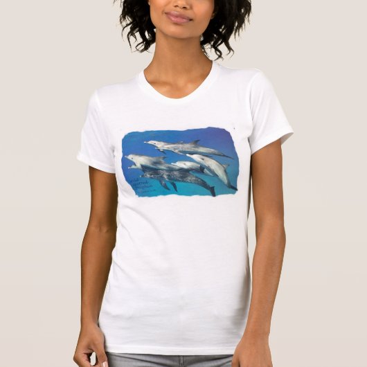 wilder gepunkteter Delphin T-Shirt (Vorderseite)