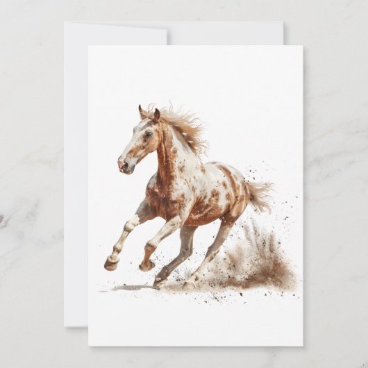Wilder Gepunkteter Stallion-Geist Karte (Vorderseite)