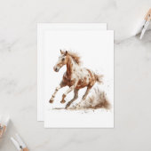 Wilder Gepunkteter Stallion-Geist Karte (Vorderseite/Rückseite Beispiel)