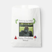 Wilder Gorilla-Geburtstagsfeier-Thema Geschenktütchen (Vorderseite)