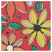 wilder Götzenrot Stoff (Nahaufnahme)