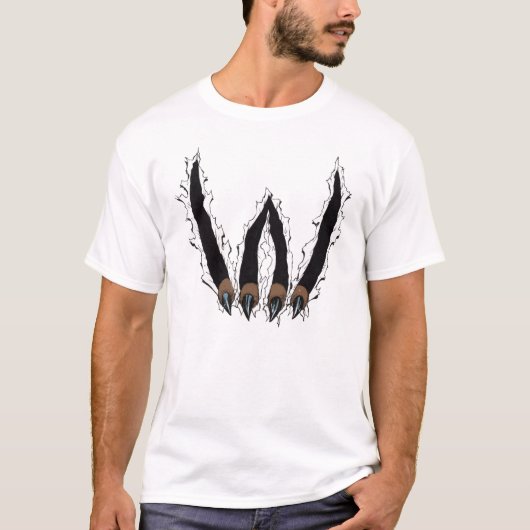 Wilder Greifer, der durch T - Shirt durch Al Rio (Vorderseite)