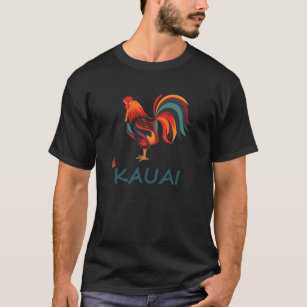 Wilder Hahn hawaiischer T - Shirt-Kauais T-Shirt