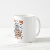 Wilder Halloween-Streich oder Müll Kaffeetasse (VorderseiteRechts)