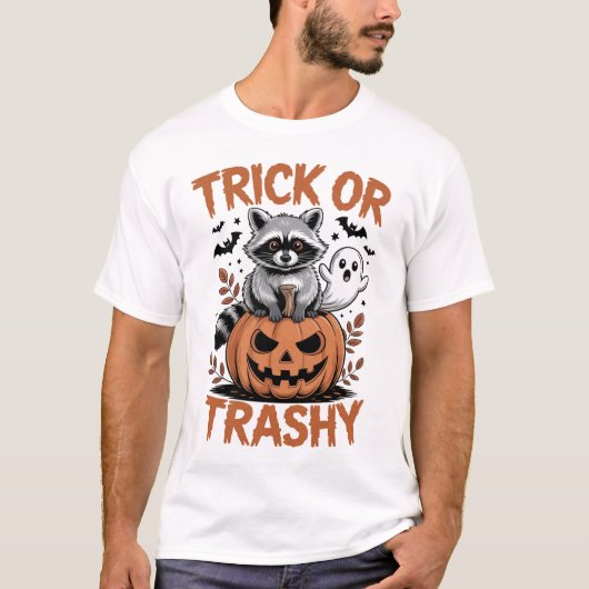 Wilder Halloween-Streich oder Müll T-Shirt (Vorderseite)