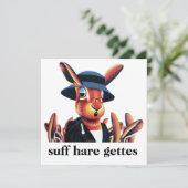 Wilder Hasen, der die Bewegung "suff hare gette" a (Stehend Vorderseite)