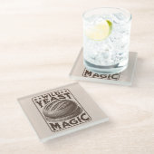 Wilder Hefe Magic Sourdough Brot Backenthusiast Glasuntersetzer (Schrägansicht)