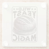 Wilder Hefe Magic Sourdough Brot Backenthusiast Glasuntersetzer (Rückseite)