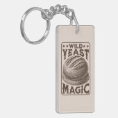 Wilder Hefe Magic Sourdough Brot Backenthusiast Schlüsselanhänger (Vorderseite links)