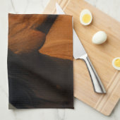 Wilder Hengst, Goldenes Licht und Regenbogen Geschirrtuch (Viertel Falte)