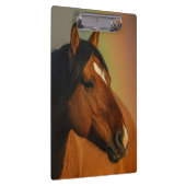 Wilder Hengst, Goldenes Licht und Regenbogen Klemmbrett (Rechts)