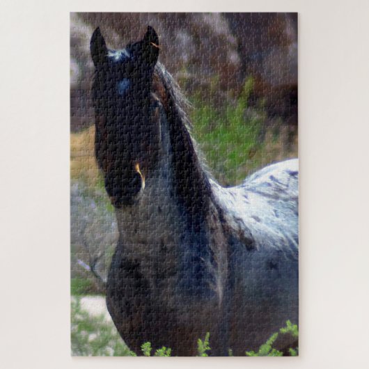 Wilder Hengst in Utah Puzzle (Vertikal)
