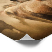Wilder Herd von Pferden Dekoupage drucken Poster (Ecke)