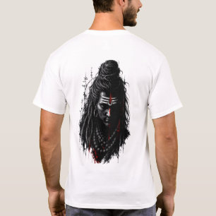 Wilder Herr Shiva Mahakal Grunge Dunkel Splash Art T-Shirt