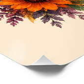 Wilder Herz Freier Geist Boho Floral Löwen Kunst Poster (Ecke)