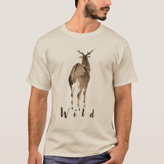 Wilder Hirsch T-Shirt (Vorderseite)