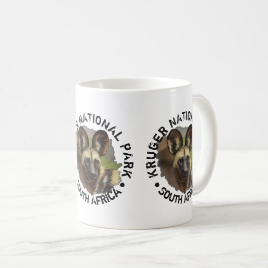 Wilder Hund Kaffeetasse (VorderseiteRechts)