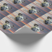 Wilder Hund von Sunrise Afrikanischer Wildhund bed Geschenkpapier (Ecke)