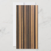 Wilder Jungle Streifen Geburt Ankündigung (Rückseite)