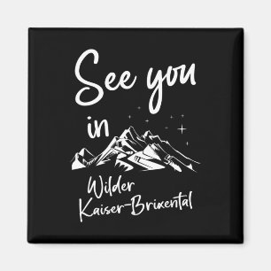 Wilder Kaiser-brixental Tirol Österreich Ferienski Magnet