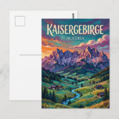 Wilder Kaiser Österreich Postkarte (Vorne/Hinten)
