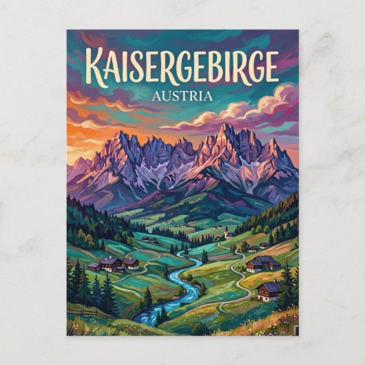 Wilder Kaiser Österreich Postkarte (Vorderseite)
