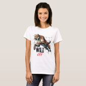 Wilder Katzentiger T-Shirt (Vorne ganz)