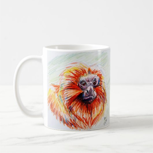 Wilder Kind Löwe Affe Tasse (Links)