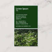 Wilder Knoblauch - Dunkelgrün Visitenkarte (Rückseite)