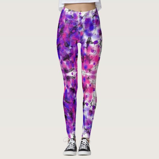 Wilder künstlerischer Modechic-Spaß-niedliche Leggings (Vorderseite)